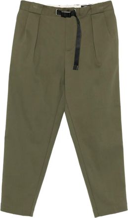 White Sand Pantaloni dritti con pieghe - Verde