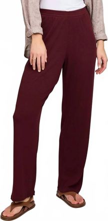 Gentle Fawn Greer Pants In Merlot