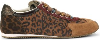Kurt Geiger Womens Suede Islington Sneaker Sneakers - Brown - Size UK 5