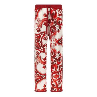 Dolce & Gabbana Vanity Trousers - male - Dolce & Gabbana - Wide Trousers - Red - 2XL - Trousers