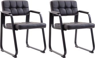 Clp Set De 2 Sillas De Conferencia Canada B Negro