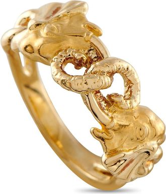 Carrera y Carrera Pre-Owned Carrera y Carrera 18K Yellow Gold Elephant Ring CA20 122225