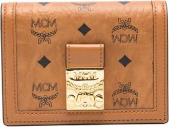 MCM Tracy portemonnee met logogesp - Bruin