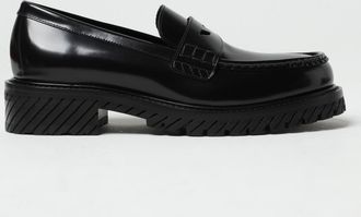 Off-white Combat moccasins in brushed leather