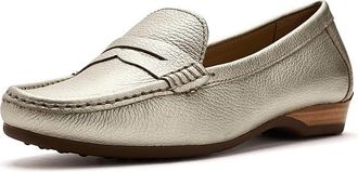 David Tate Freetime Womens Flat Shoes Platinum : 10.5 W (D), Leather