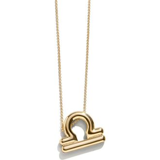 BaubleBar Zodiac Pendant Necklace in Libra at Nordstrom