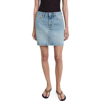 Mango Denim Miniskirt in Medium Blue at Nordstrom Rack, Size Xx-Large