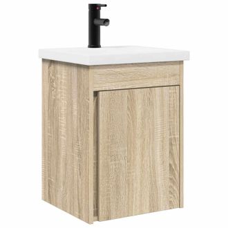 vidaXL Unidad De Tocador De Ba&ntilde;o Con Grifo Roble Sonoma Vidaxl
