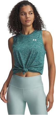 Under Armour Tech Tank Top Twist Womens Clothing Rack Green/White : XS (US 0-2), Polyester