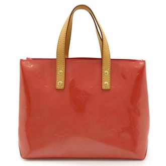 Louis Vuitton Pre-owned Tote Bags, female, Pink, Size: ONE SIZE Pre-owned Reade PM Monogram Vernis Handbag