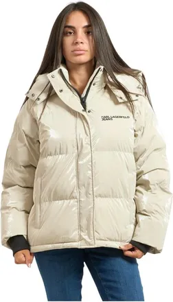 Karl Lagerfeld Jassen, Dames, Beige, XS, Jassen Beige