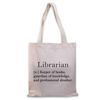Generic Librarian Tote Bag For Women School Librarian Gift Librarian Appreciation Gift Librarian Definition Gift (Keeper of books TG), M