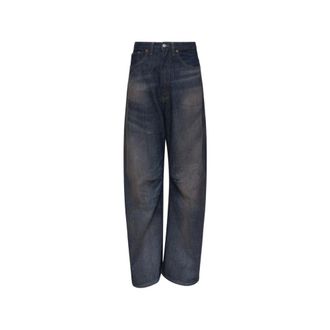 Maison Margiela Loose-fit Jeans, female, Blue, Size: W29 Wide-leg Jeans