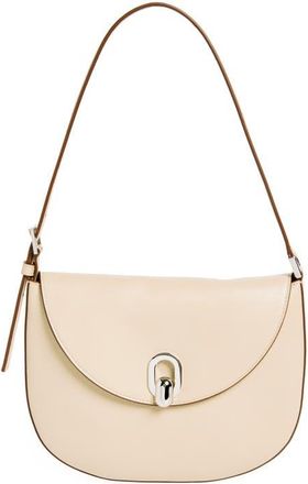 Savette Small Tondo Leather Hobo Bag in Bone at Nordstrom
