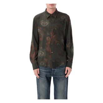 Our Legacy Beyond Shirt - Heren - Casual Overhemden - Groen - S - Rayon - Overhemden