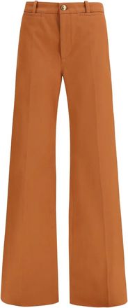 Chlo&eacute; Broek met paspelzak - Bruin