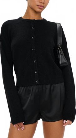 Show me your Mumu Throw On Cardigan In Jet Black