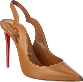 Christian Louboutin 100 Leather Slingback Pump