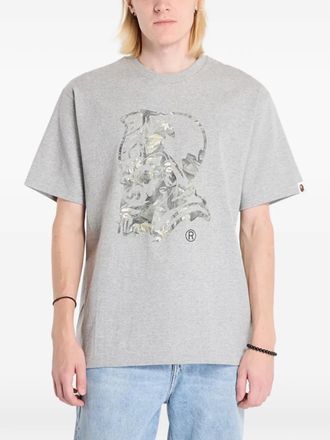 A Bathing Ape T-shirt Tree Edge Camo General - Grigio
