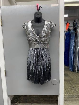 Primavera Womens Sequined Dress In Black