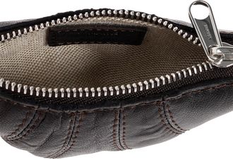 Christophe Lemaire Mini Croissant Pouch With Keychain, Unisex, Brown