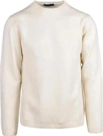 Daniele Fiesoli Truien & Vesten, Heren, Beige, M, Wol, Pullover Girocollo