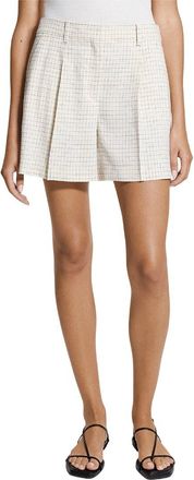Theory Fluid Linen-Blend Short