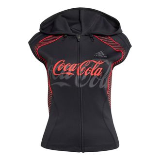 adidas (WMNS) adidas x Coca-Cola Slouchy Gfx Hooded Top Asia Sizing Black KY7569