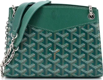 Goyard Structured Rouette Chain Shoulder Bag Coated Canvas Mini