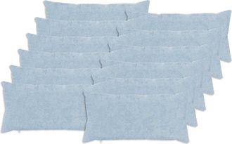 vidaXL Funda De Almohada 12 Uds. Heerlen Azul Claro 40 X 80 Cm Vidaxl
