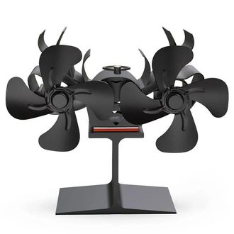 OEM Ventilador De Chimenea De 8 Aspas Accionado Por Calor, Silencioso, Seguro Y Eficiente, Para Estufas De Le&ntilde;a, Con Distribuci&oacute;n Eficiente Del Calor