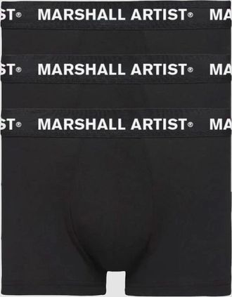 Marshall Artist Mens 3 Pack Boxers - Black - Size: 37/36/32