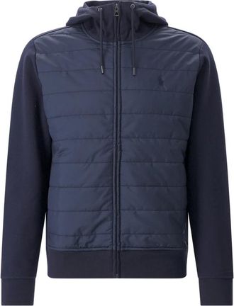 Polo Ralph Lauren Zip-through Jacket - Heren - Vesten met rits - Blauw - XL - Katoen - Hoodies & sweatvesten