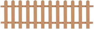 vidaXL Valla De Estacas De Jard&iacute;n De Wpc 200x60 Cm Vidaxl