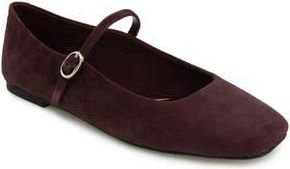 Kenneth Cole Jasper Mary Jane Flat in Burgundy Suede at Nordstrom Rack, Size 8.5