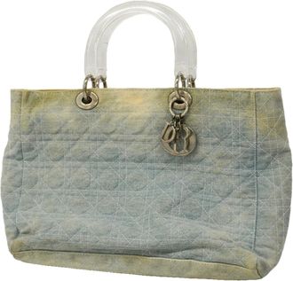 Dior Blue Denim Tote Bag (Pre-Owned)