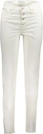 Calvin Klein Dames, Jeans, Wit, Maat: W25 L32 Katoen