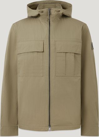 Belstaff Container Overshirt Mens Compact Technical Cotton Fatigue Green Size 2XL