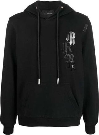 John Richmond Felpa - Heren - Hoodies - Zwart - S - Hoodies & sweatvesten