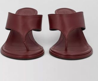 Aeyde leather thong sandal kitten heel design