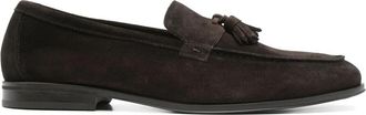 Doucal's Bruine Su&egrave;de Loafer met Kwastjes - Heren - Loafers - Bruin - 44 EU - Su&egrave;de - Schoenen