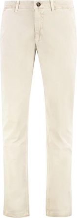 Moorer Chino broek met achterzakken - Heren - Chinos - Beige - L - Katoen - Broeken