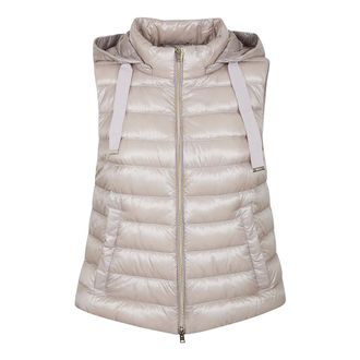 Herno Vests, female, Beige, Size: XS Ultralight Sleeveless Jacket