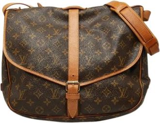 Louis Vuitton Pre-owned Monogram Shoulder Bag Saumur 35 - - Pre-owned - Donna - Marrone - ONE SIZE