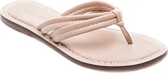 Bernardo Miami Thong Sandal in Blush Leather at Nordstrom, Size 7.5