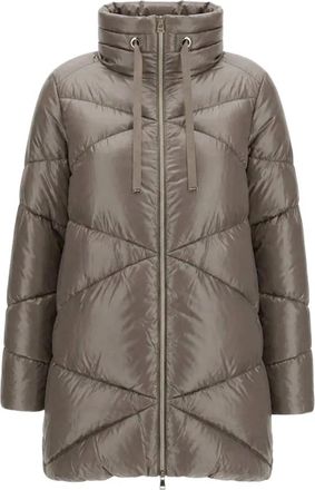 Herno Dames, Jassen, Grijs, Maat: S Nylon