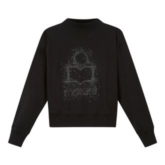 Isabel Marant Moby Sweatshirt - Dames - Sweatshirts & Hoodies - Zwart - Maat: XS Katoen