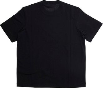 Marni Girls Crew Neck T-Shirt Black Cotton T-Shirts And Polos