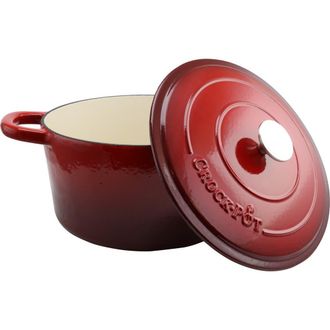 Crock-pot 7 Quart Round Cast Iron Dutch Oven in Red at Nordstrom