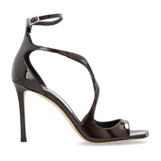 Jimmy Choo London High Heel Sandals, female, Brown, Size: 7 1/2 US Azia 95 Heeled Sandals